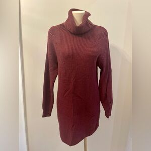 Gentle Fawn Oversized Sweater Dress (wine colour)